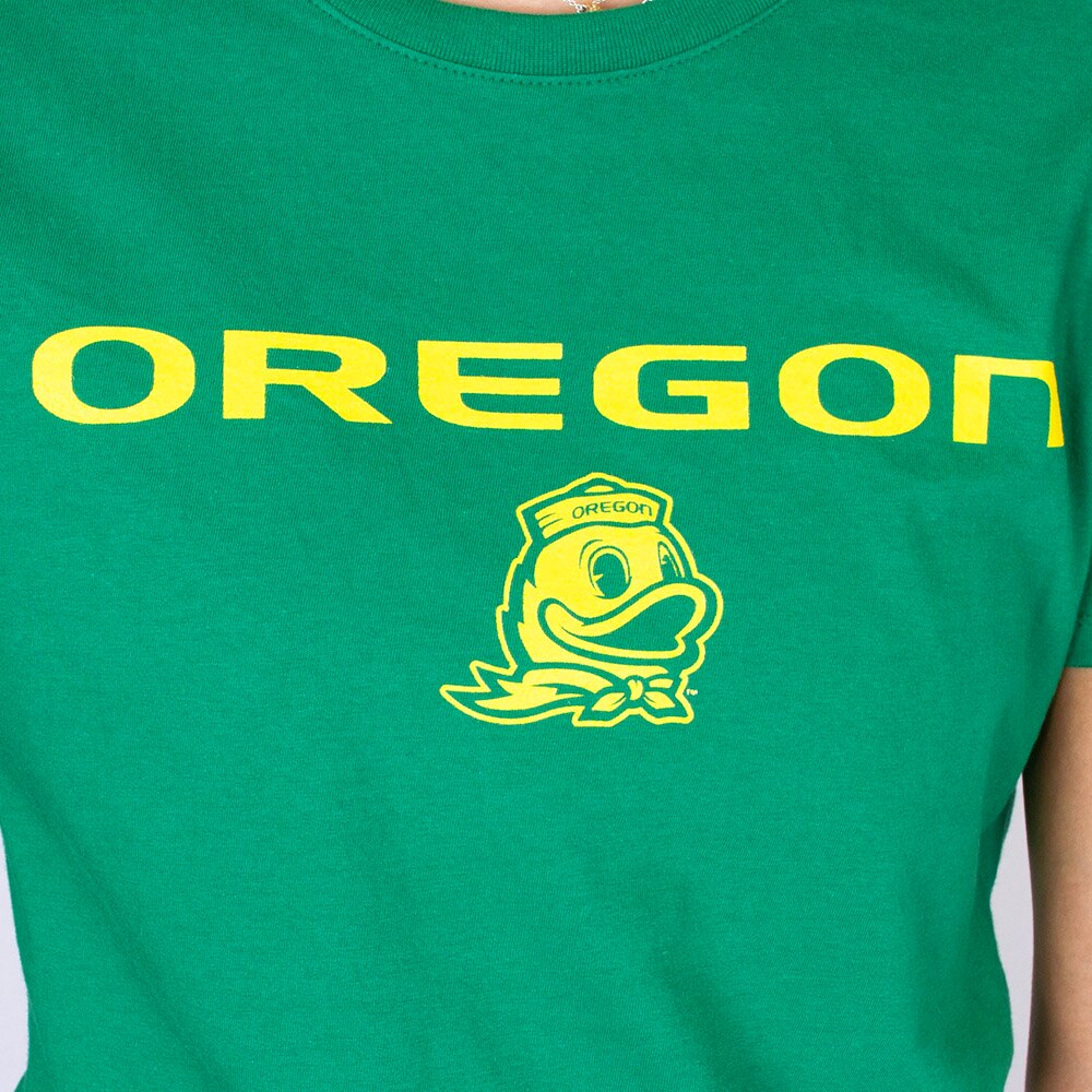 Oregon, McKenzie SewOn, Green, Crew Neck, Cotton, Women, Ideal, T-Shirt, 941387